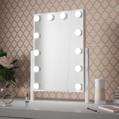 Hollywood-Style LED Vanity Mirror with Dimmable Lights  47x36cm