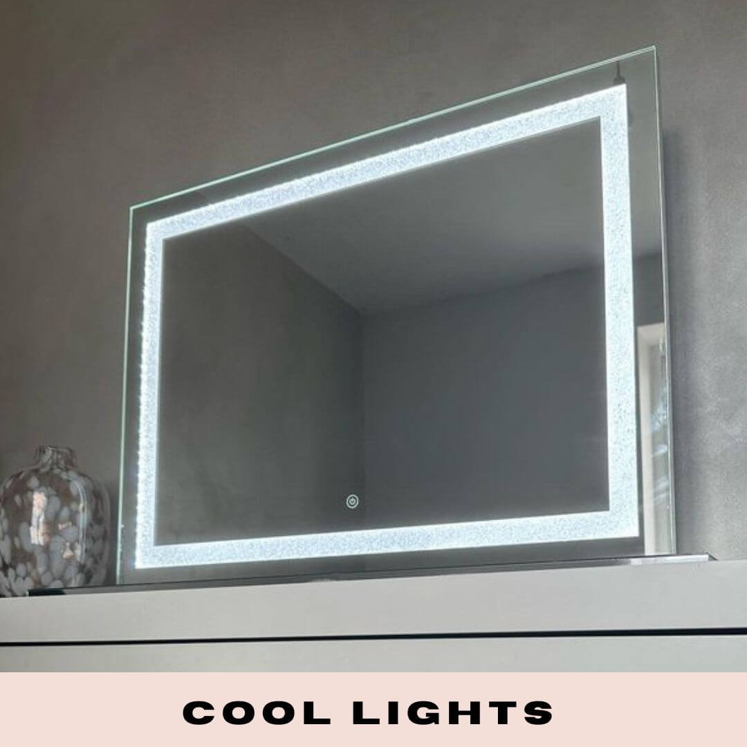 Hollywood-Style LED Vanity Mirror with Dimmable Lights 80x60cm