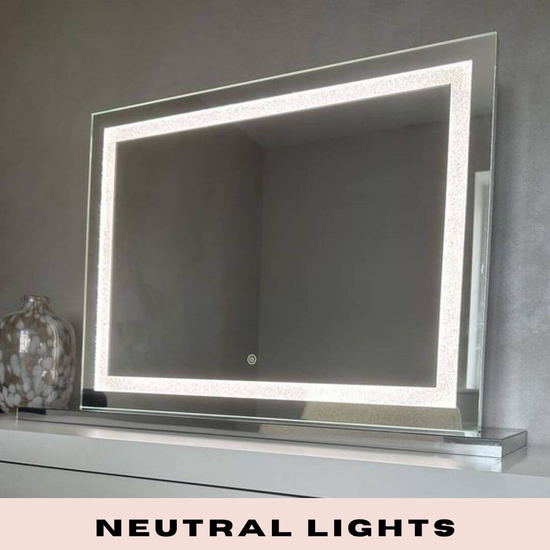 Hollywood-Style LED Vanity Mirror with Dimmable Lights 80x60cm