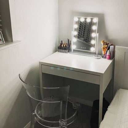 Hollywood-Style LED Vanity Mirror with Dimmable Lights  47x36cm