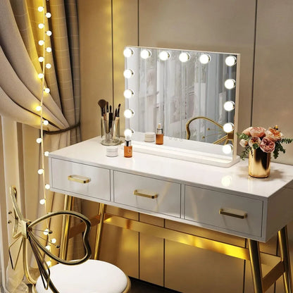 Hollywood Vanity Makeup Mirror with Dimmable Adjustable LED Lighting